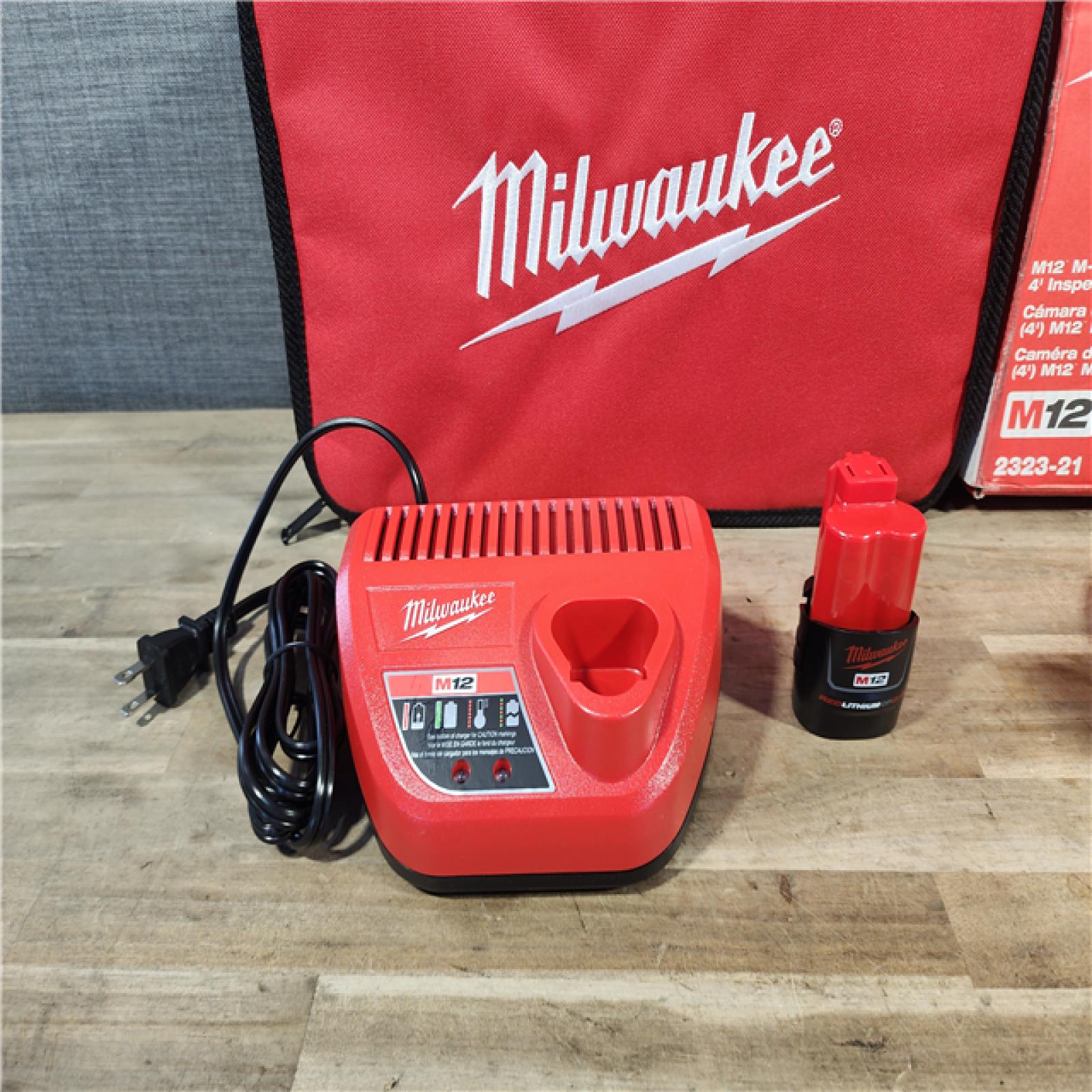 HOUSTON LOCATION - AS-IS MILWAUKEE M12 12V Lithium-Ion Cordless M-SPECTOR 360-Degree 4 Ft. Inspection Camera Kit
