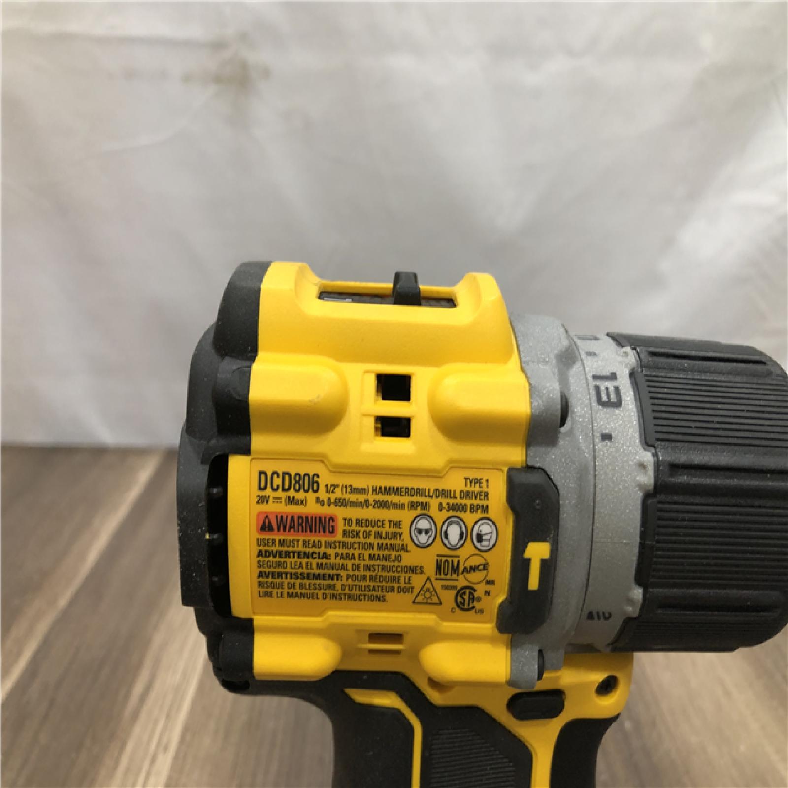 AS-IS DEWALT 20V XR Brushless Cordless 1/2 in. Hammer Drill (Tool-Only)