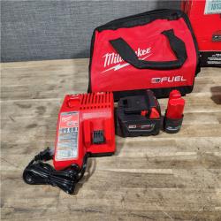 HOUSTON LOCATION - AS-IS M18 FUEL 18V Cordless Mid Torque 1/2 in. Impact Wrench W/ M12 FUEL 3/8 in. Ratchet & Battery/Charger Combo Kit