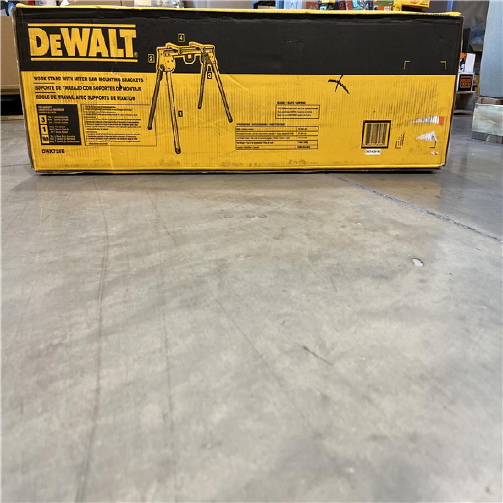 New! - DEWALT Miter Saw Stand, Heavy Duty with Miter Saw Mounting Brakets, Tool Only