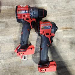 HOUSTON LOCATION - AS-IS (APPEARS LIKE NEW) MILWAUKEE FUEL 18V Lithium-Ion Brushless Cordless Hammer Drill and Impact Driver Combo Kit