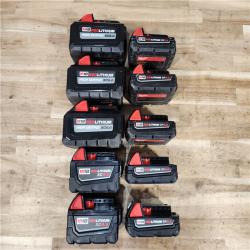 HOUSTON LOCATION - AS-IS MILWAUKEE BATTERY PACK QTY - 10