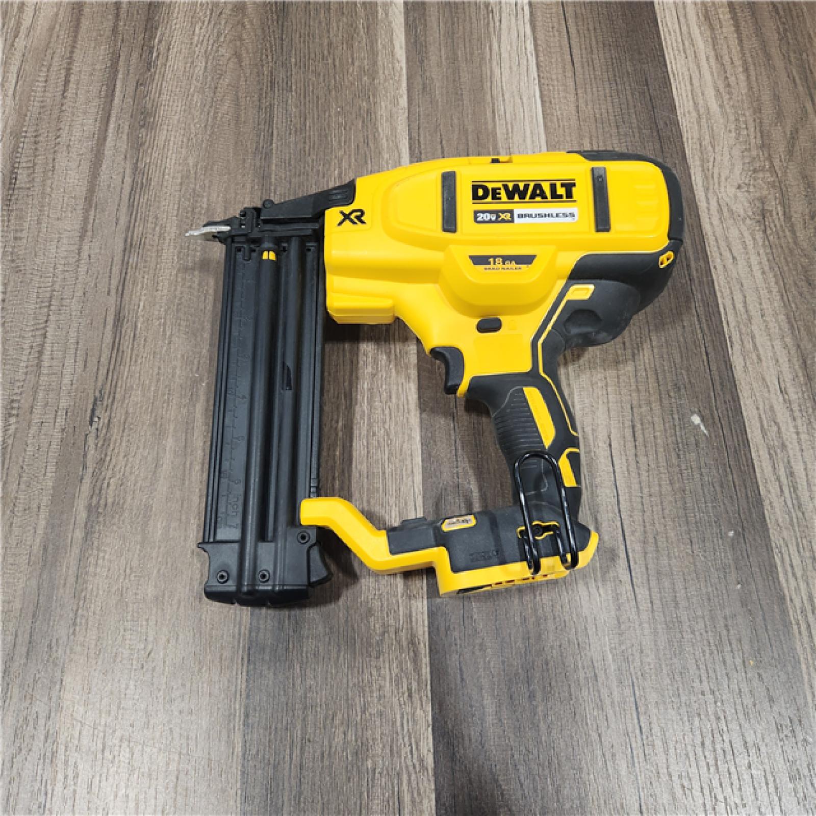 AS IS DeWalt 20V MAX XR Lithium-Ion Electric Cordless 18-Gauge Brad Nailer (Tool Only)