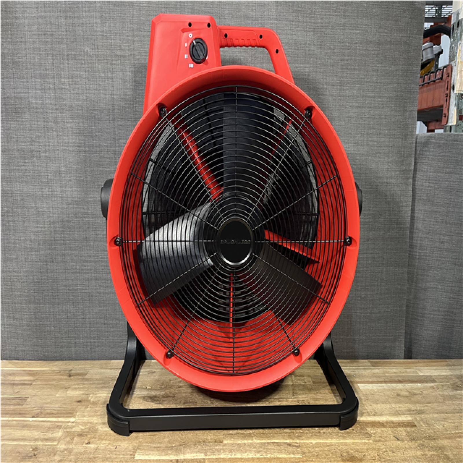 Houston Location AS-IS Milwaukee Brushless Cordless Hybrid 18 in. Variable Speed Fan (Tool Only)