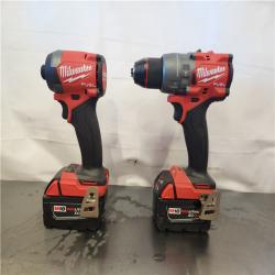 AS-IS- Milwaukee FUEL 18V Lithium-Ion Brushless Cordless Hammer Drill and Impact Driver Combo Kit
