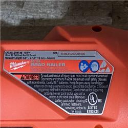 Houston Location AS-IS Milwaukee FUEL 18-Volt Lithium-Ion Brushless Cordless Gen II 18-Gauge Brad Nailer (Tool-Only)