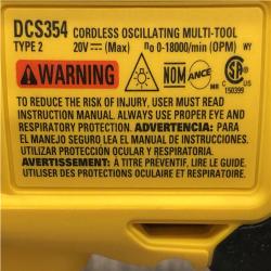 AS-IS DEWALT ATOMIC 20V MAX Cordless Brushless Oscillating Multi Tool Kit