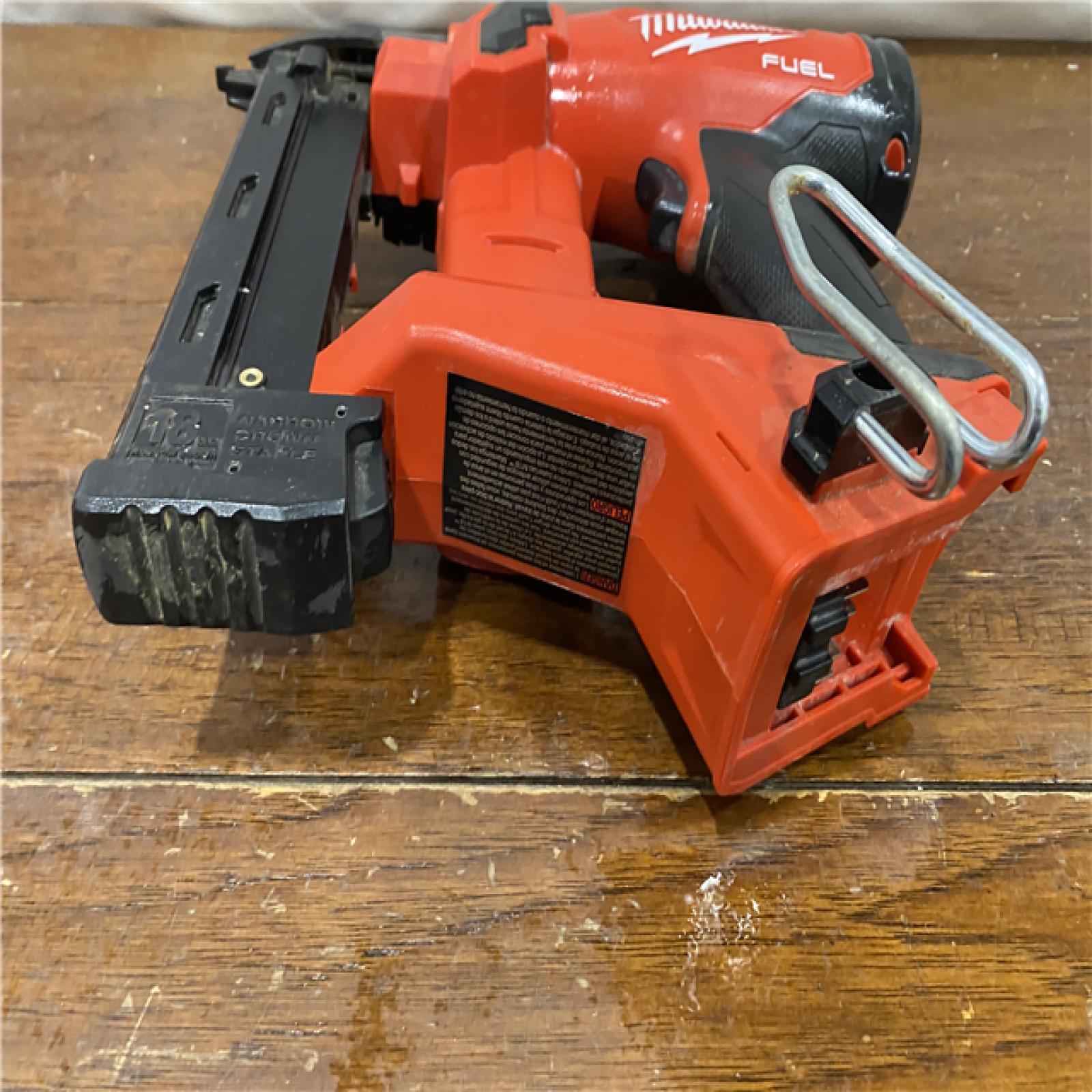 AS-IS M18 FUEL 18-Volt Lithium-Ion Brushless Cordless 18-Gauge 1/4 in. Narrow Crown Stapler (Tool-Only)