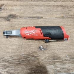 AS-IS Milwaukee M12 12V Fuel Brushless Cordless 1/4  High Speed Ratchet (TOOL ONLY)