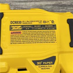 AS-IS DEWALT 20V 30 Degree Cordless Framing Nailer (Tool-Only)