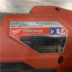 AS-IS Milwaukee FUEL 18V Lithium-Ion Brushless Cordless Gen II 15-Gauge Angled Nailer (Tool-Only)