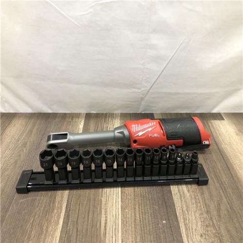 AS-IS Milwaukee FUEL INSIDER 12V Lithium-Ion Brushless Cordless 1/4 in. - 3/8 in. Extended Reach Box Ratchet (Tool-Only)