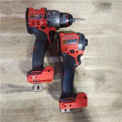 HOUSTON LOCATION - AS-IS MILWAUKEE FUEL 18V Lithium-Ion Brushless Cordless Hammer Drill and Impact Driver Combo Kit