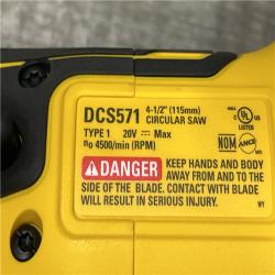 AS-IS DEWALT ATOMIC 20V MAX Cordless Brushless 4-1/2 in. Circular Saw (Tool Only)