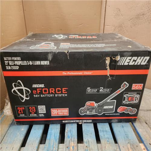 Phoenix NEW ECHO 56V 21 in. Cordless Battery 3-in-1 Walk Behind Self-Propelled Lawn Mower w/ (2) 5Ah Batteries and Rapid Charger