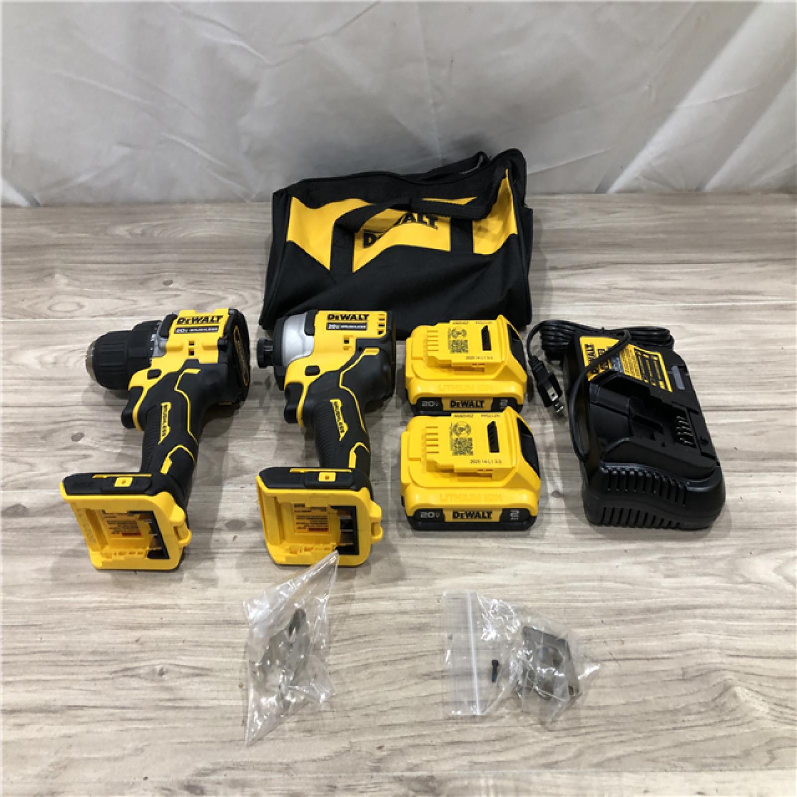 AS-IS DEWALT ATOMIC 20-Volt MAX Lithium-Ion Cordless Combo Kit