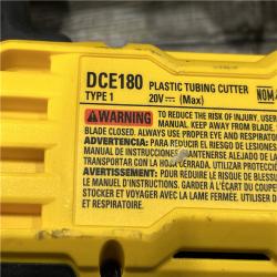 AS-IS DEWALT 20V MAX Cordless Plastic Tubing Cutter (Tool Only)