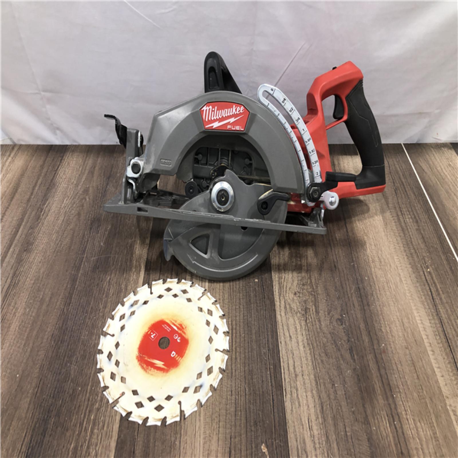 AS-IS Milwaukee FUEL 18V Lithium-Ion Cordless 7-1/4 in. Rear Handle Circular Saw (Tool-Only)