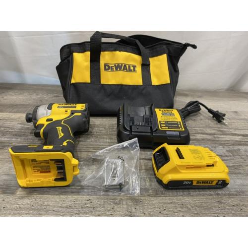 AS-IS DEWALT Atomic 20V Max Lithium-Ion Brushless Cordless Compact 1/4 in. Impact Driver Kit