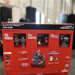 DALLAS LOCATION - Milwaukee M18 FUEL 18V Lithium-Ion Brushless Cordless 12 in. Dual Bevel Sliding Compound Miter Saw Kit with One 12.0Ah Battery