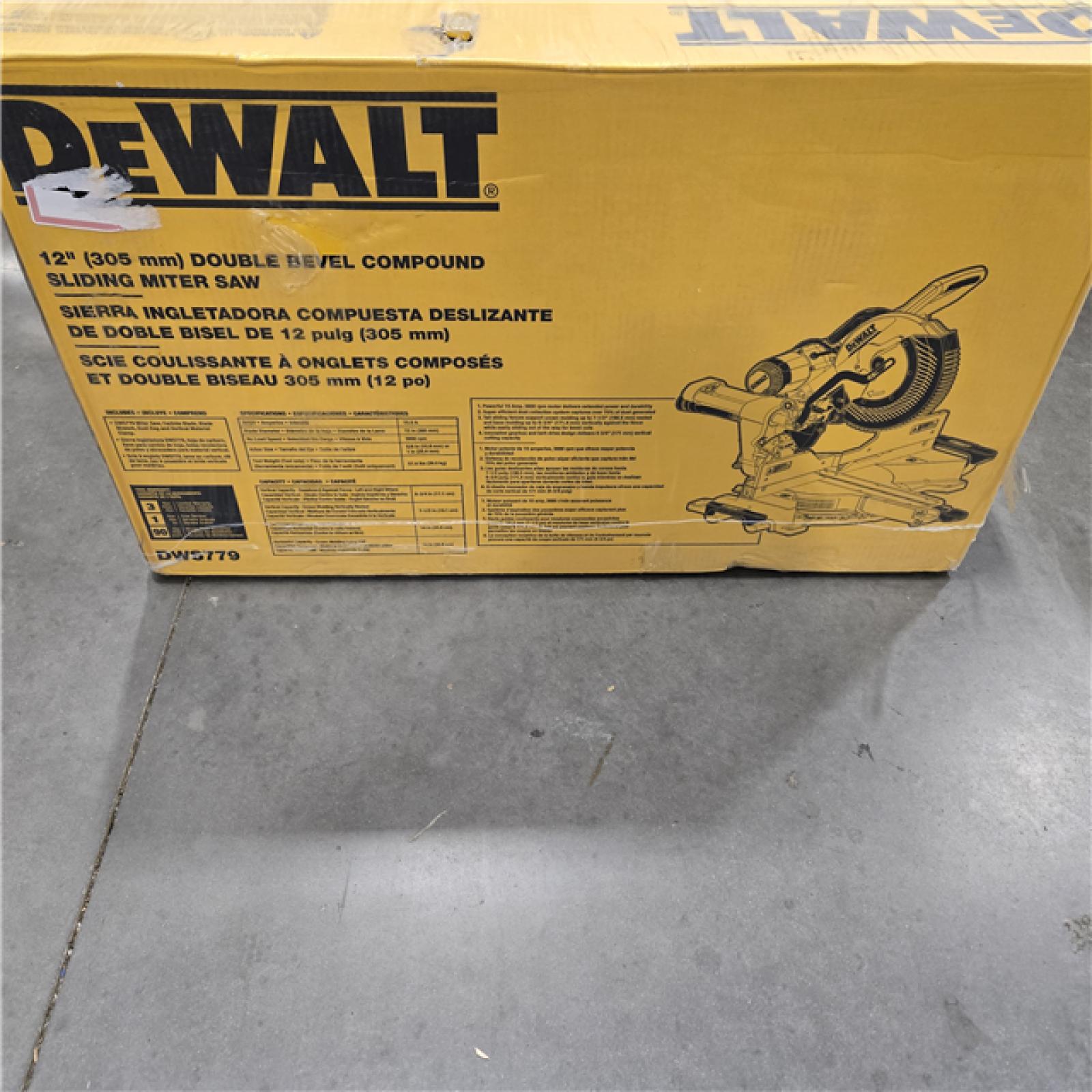 NEW! - DEWALT 12-in Dual Bevel Sliding Compound Miter Saw