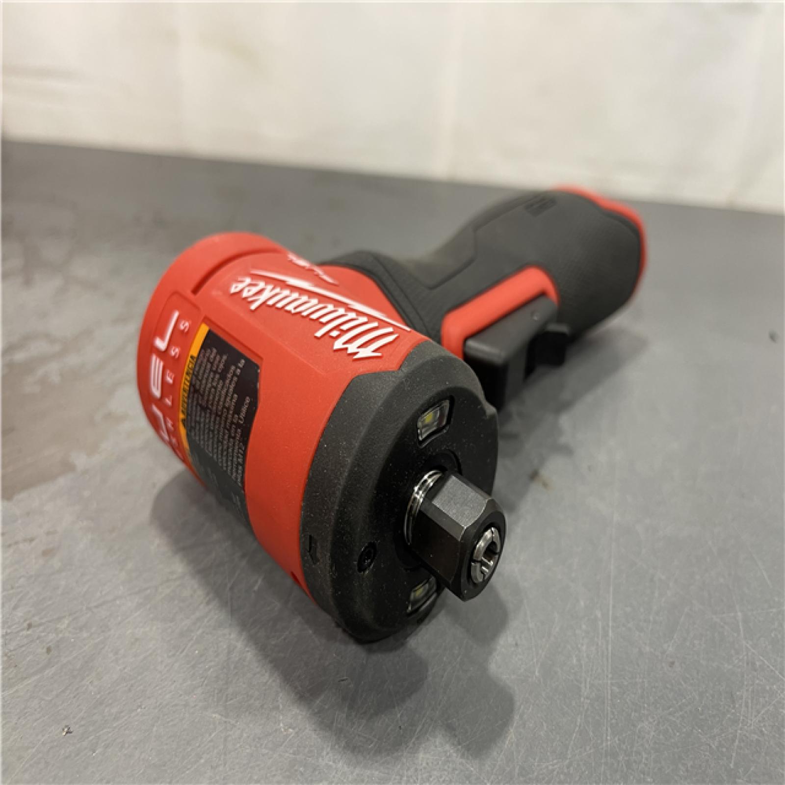 AS-IS - Milwaukee M12 FUEL 12V Lithium-Ion Brushless Cordless 1/4 in. Right Angle Die Grinder
