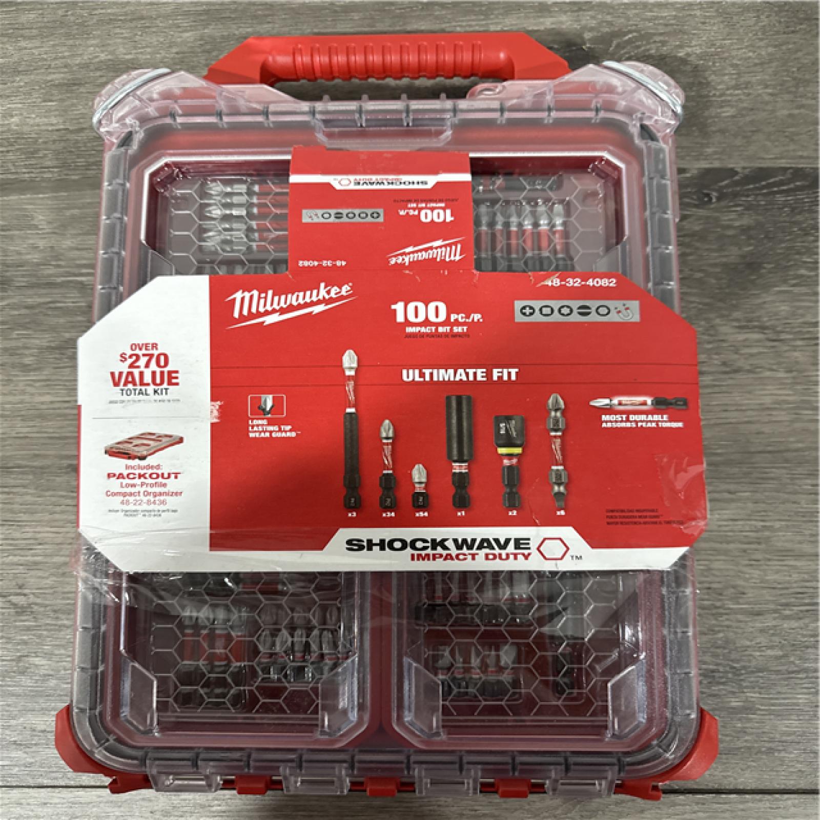 CALIFORNIA NEW Milwaukee100 pc Impact Bit Set