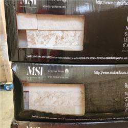 Phoenix AS-IS MSI Royal White Ledger Panel 6 in. x 24 in. Splitface Quartzite Wall Tile (186 sq. ft./31 Case)