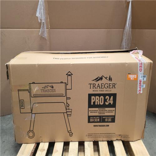 CALIFORNIA AS-IS APPEARS NEW TRAGER PRO SERIES 34-PELLET GRILL AND SMOKER