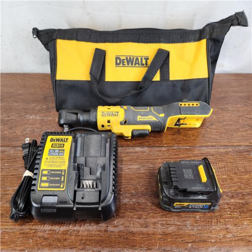 AS-IS DEWALT 20-Volt MAX Lithium-Ion Brushless Cordless 3/8 in. Ratchet Kit