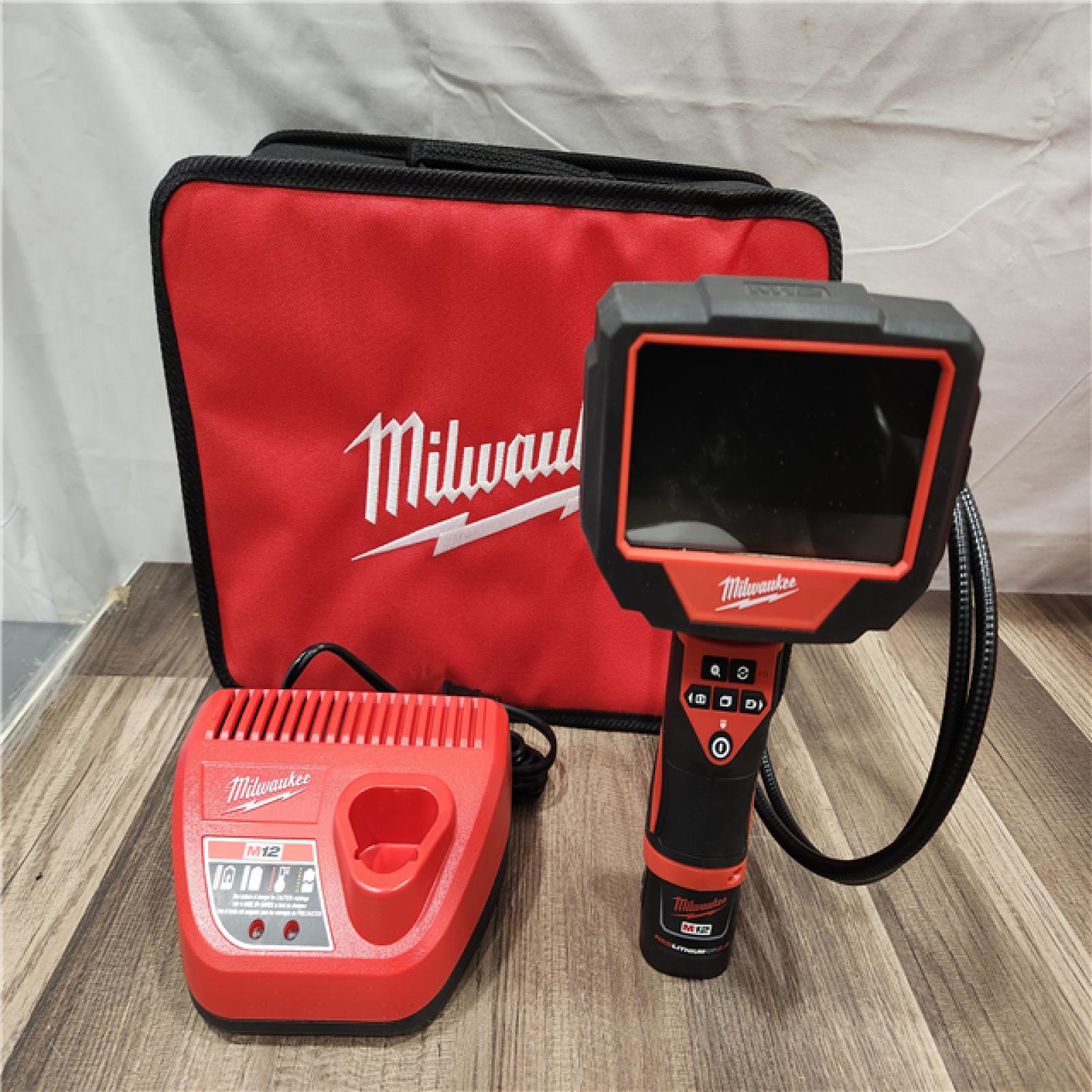 AS-IS- MILWAUKEE M12 12V Lithium-Ion Cordless M-SPECTOR 360-Degree 4 Ft. Inspection Camera Kit