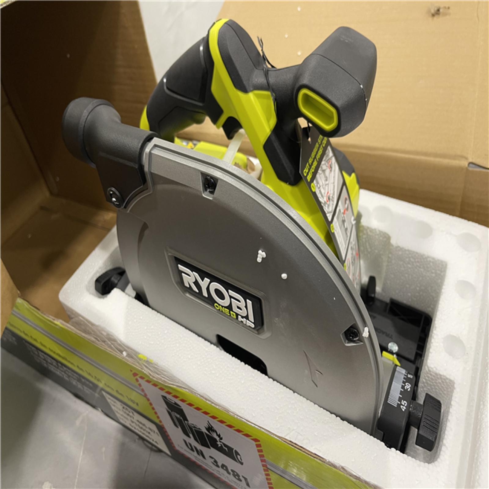 AS-IS - Ryobi ONE+ HP 18V Brushless Cordless 6-1/2 in. Track Saw Kit
