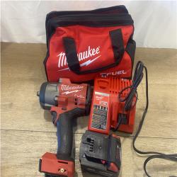 AS-IS Milwaukee FUEL 18V Lithium-Ion Brushless Cordless 1/2 in. Impact Wrench w/Friction Ring Kit
