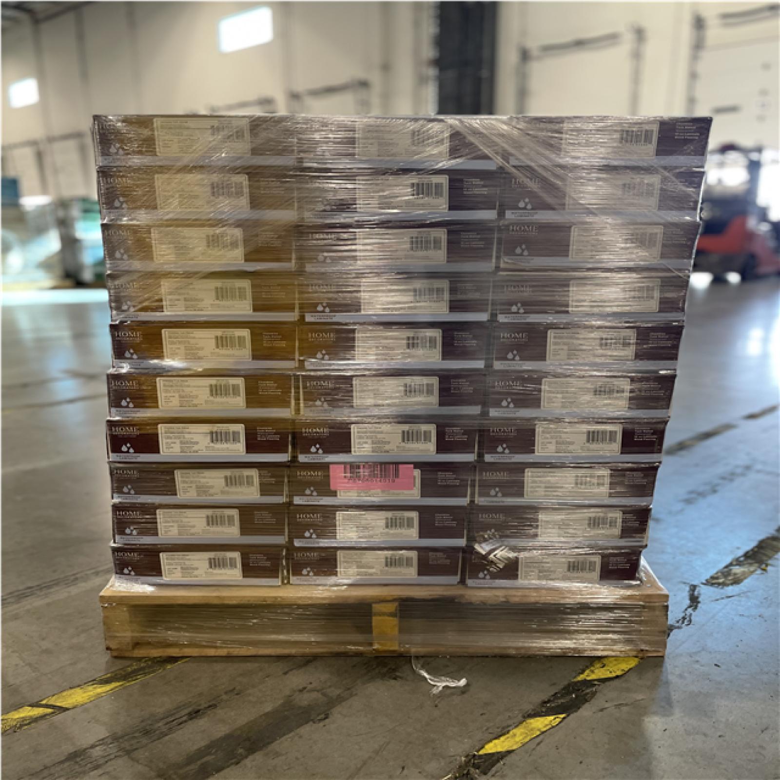 DALLAS LOCATION - Home Decorators Collection Chamblee Tuck Walnut 12 mm T x 8.03 in. W Waterproof Laminate Wood Flooring (15.9 sqft/case) PALLET-(30 CASES)