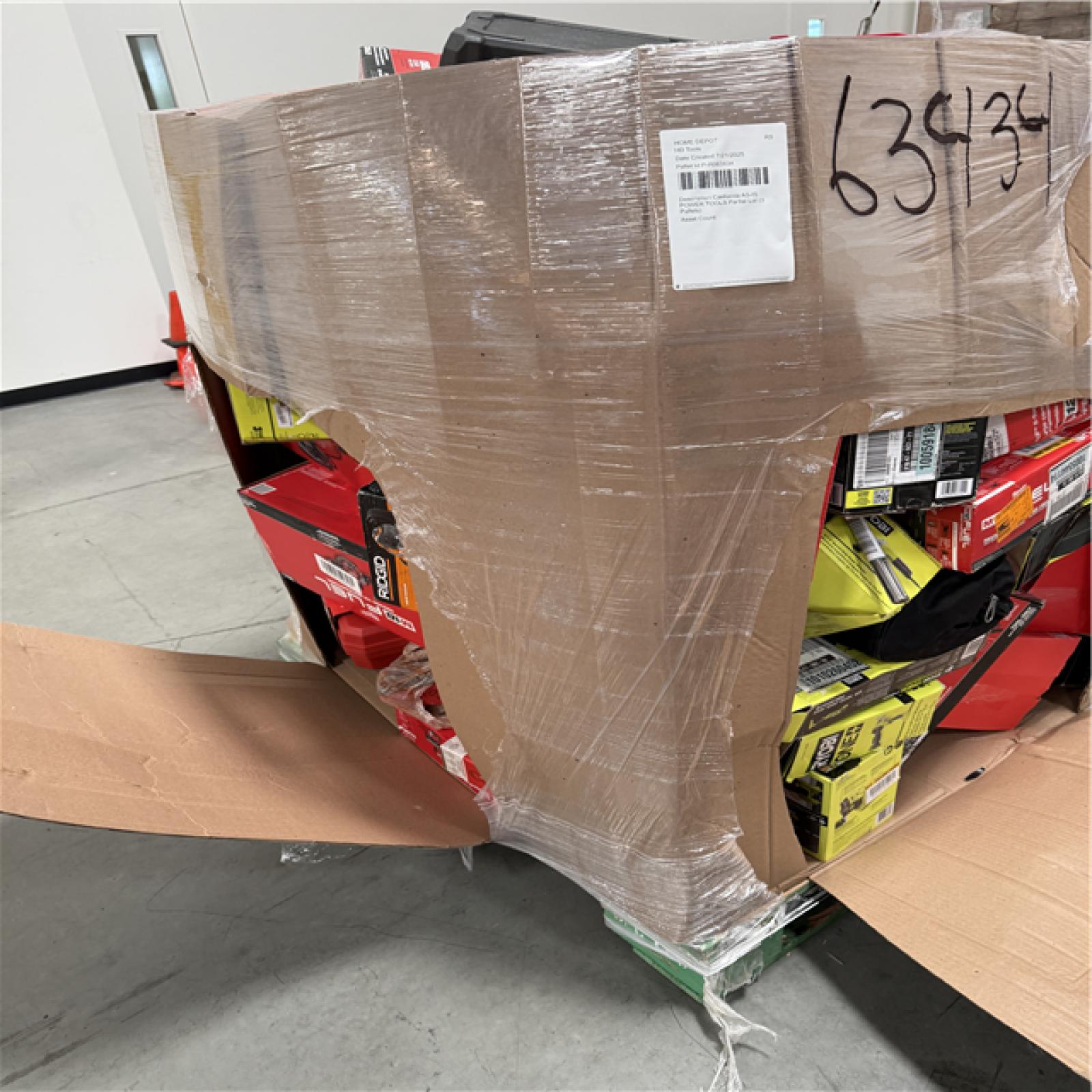 California AS-IS POWER TOOLS Partial Lot (3 Pallets) P-R063434
