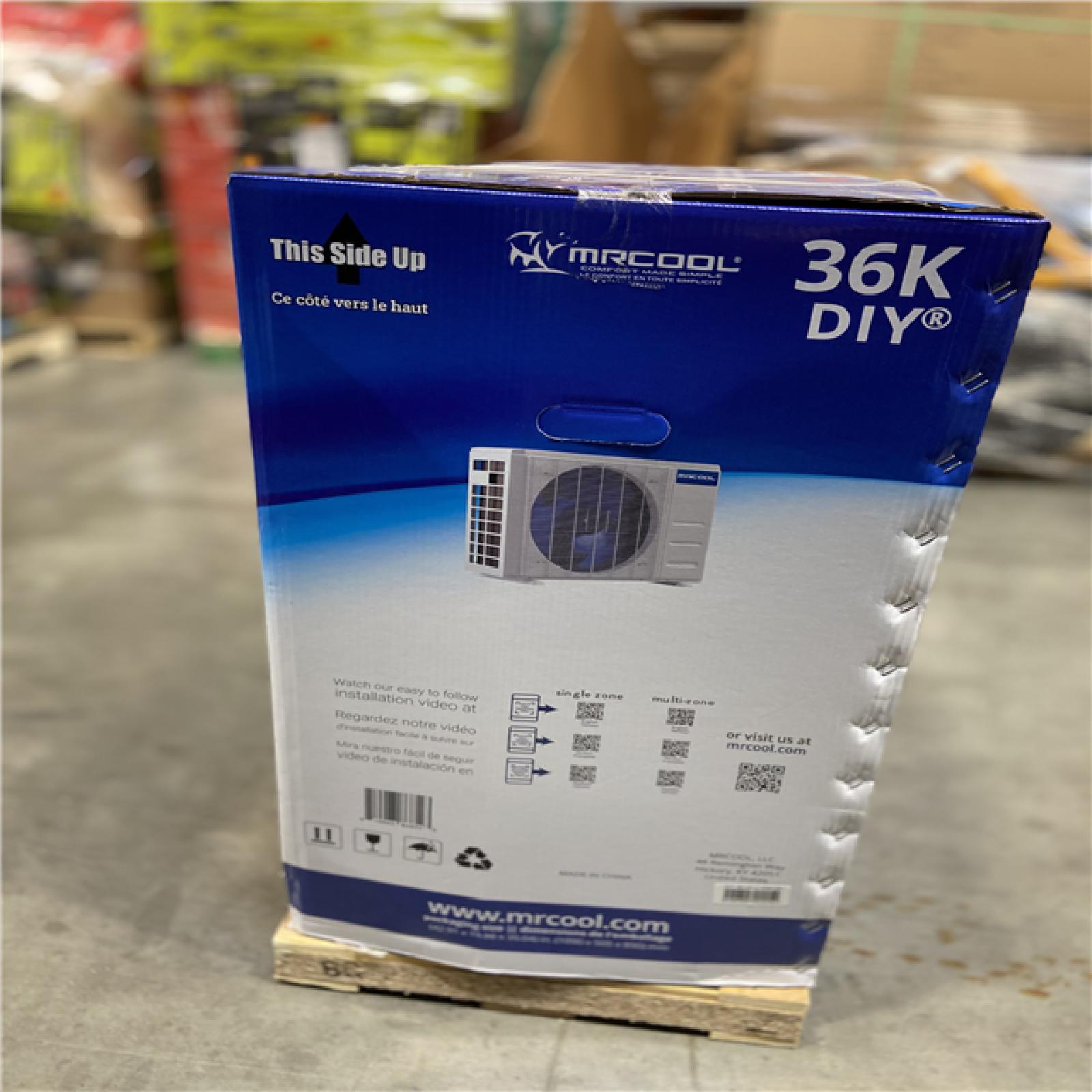 DALLAS LOCATION - MRCOOL DIY 36,000 BTU 3-Ton Mini Split Heat Pump Condenser w/25 ft. Pre-Charged Line-Set and DIY Installation Kit 208V/230-Volt