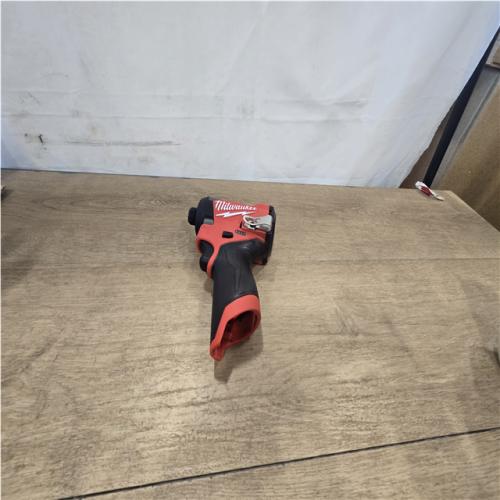 AS-IS Milwaukee FUEL 12V Lithium-Ion Brushless Cordless 1/4 in. Hex Impact Driver (Tool-Only)