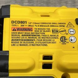 AS-IS DEWALT 20V XR Lithium-Ion Cordless Brushless 1/2 in. Drill/Driver Kit