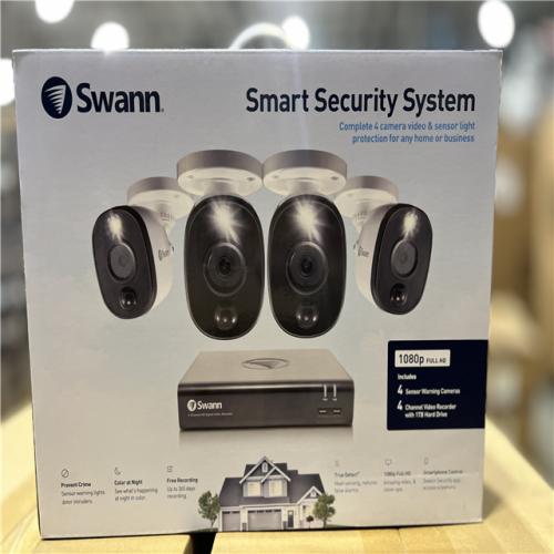 NEW! - Swann DVR-4580 4-Channel 1080p 1TB DVR Security Camera System with Four 1080p Wired Bullet Cameras