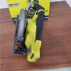 CALIFORNIA AS-IS RYOBI ONE+HP 18V COMPACT BRUSHLESS 6-1/2CIRCULAR SAW (TOOL ONLY)
