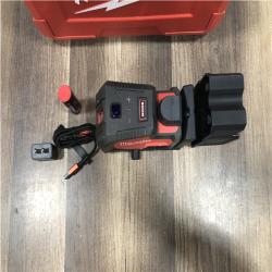 AS-IS Milwaukee Green 100 ft. Cross Line and Plumb Points Rechargeable Laser Level with REDLITHIUM Lithium-Ion