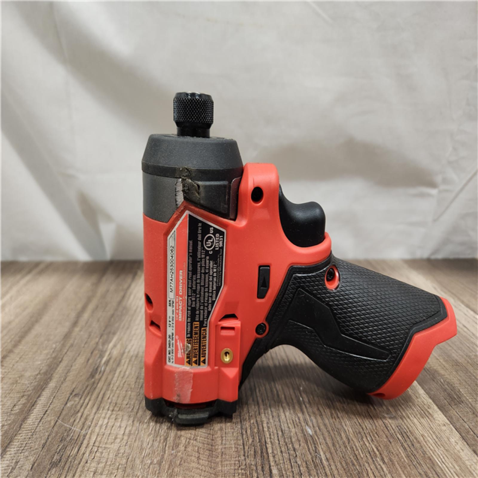 AS-IS- Milwaukee M12 FUEL 12 V 1/4 in. Cordless Brushless Impact Driver (TOOL ONLY)