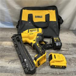 AS-IS DEWALT 20V MAX XR Lithium-Ion Cordless 2-1/2 in. 15-Gauge Finish Nailer Kit