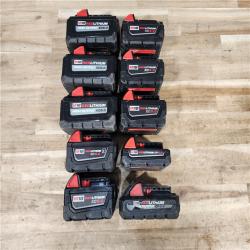 HOUSTON LOCATION - AS-IS MILWAUKEE BATTERY PACK QTY - 10