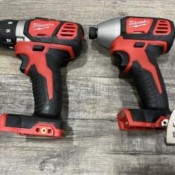 AS-IS Milwaukee 18V Lithium-Ion Cordless Drill Driver/Impact Driver Combo Kit