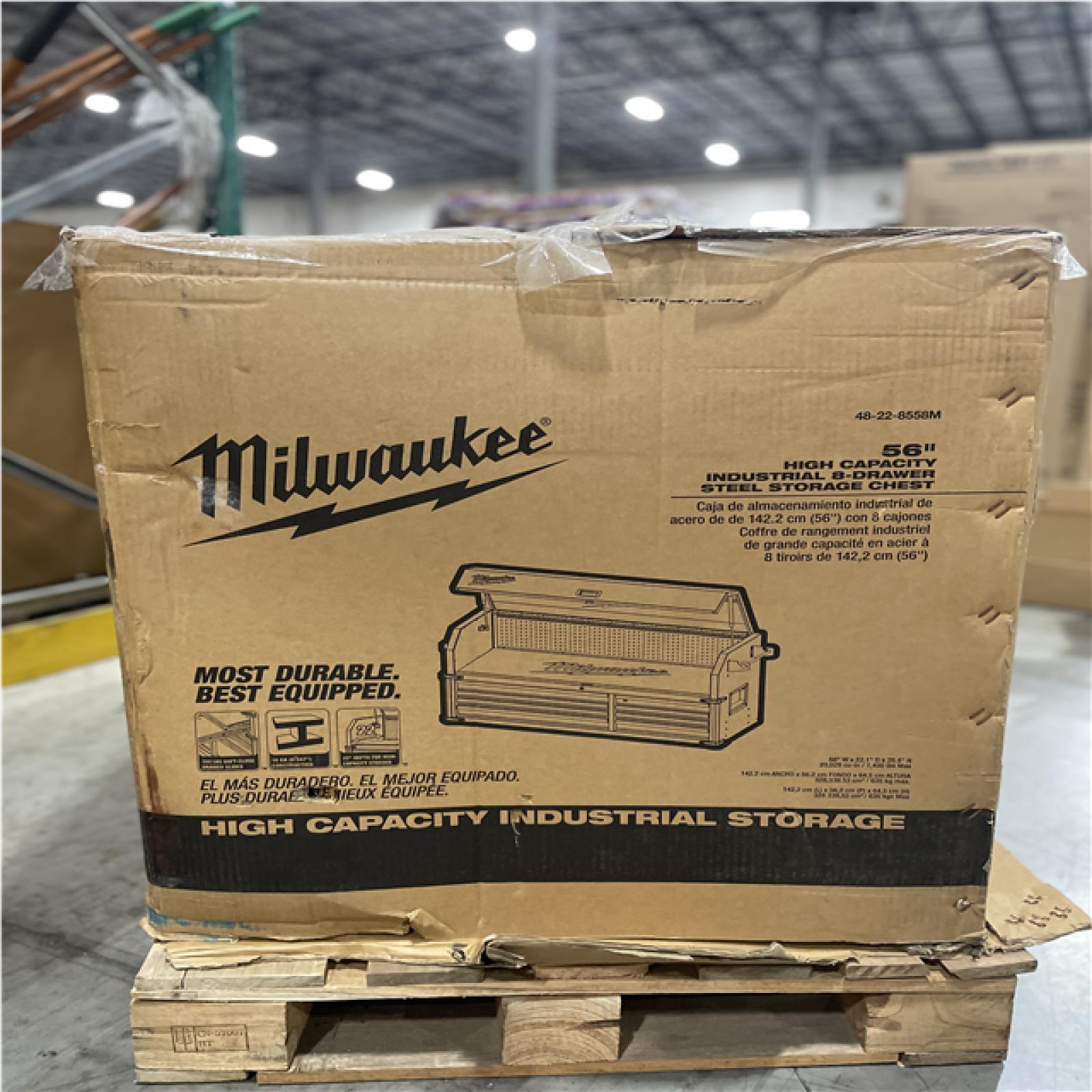 DALLAS LOCATION- MILAUKEE High Capacity 56 in. W x 22 in. D 8-Drawer Top Tool Chest
