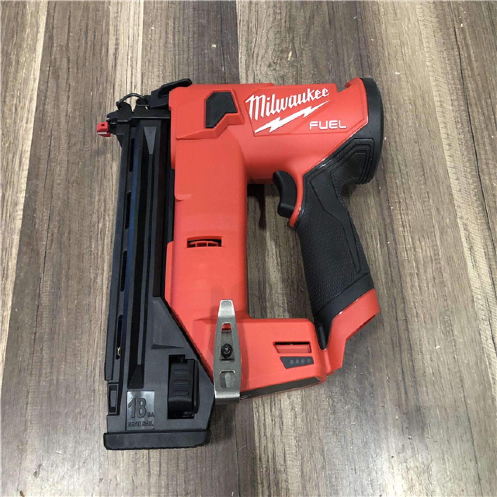 AS-IS Milwaukee  FUEL 12-Volt Lithium-Ion Brushless Cordless 18-Gauge 1-1/2 in. Compact Brad Nailer (Tool Only)