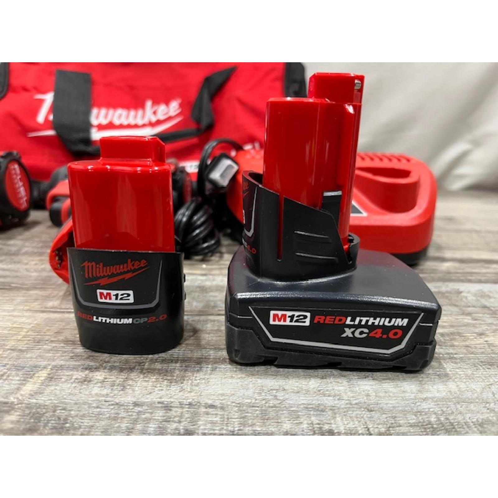AS-IS Milwaukee FUEL 12-Volt Lithium-Ion Brushless Cordless Hammer Drill and Impact Driver Combo Kit