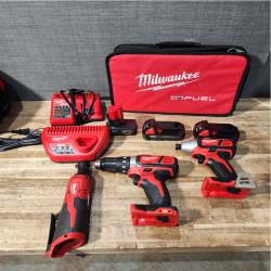 Houston Location AS-IS Milwaukee Drills QTY/2 and Electric Wrench Batteries QTY/2 and Chargers QTY/ 2