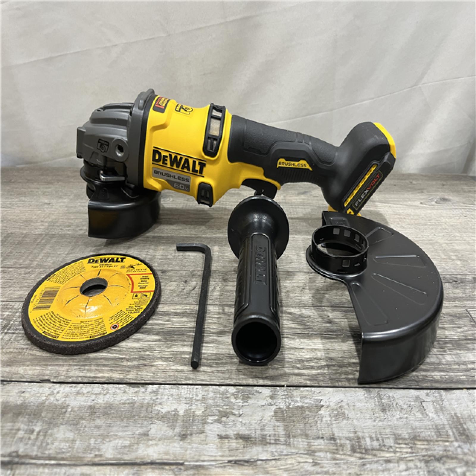 AS-IS DEWALT FLEXVOLT 60V MAX Cordless Brushless 4.5 in. to 6 in. Small Angle Grinder with Kickback Brake (Tool Only)